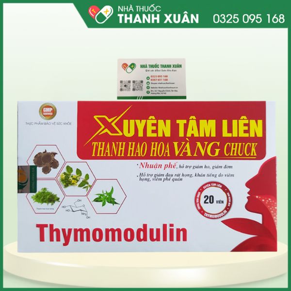 Xuyên tâm liên Thanh Hao Hoa Vàng Chuck - Nhuận phế, hỗ trợ giảm ho, giảm đờm